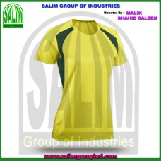 Adult Soccer Training Shirt Contrast Yellow Green